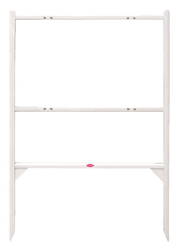 Independent Real Estate Angle Iron Sign Frame,  18"h x 30"w  - White