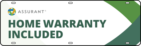 Better Homes and Gardens Real Estate Assurant Home Warranty Included Sign Rider, 6"h x 18"w, 24 ga steel