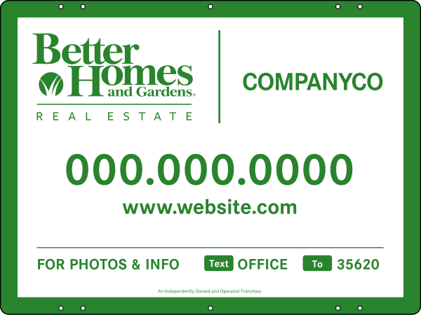 For Photos & Info Sign Panel, 18"H X 24"W, Steel