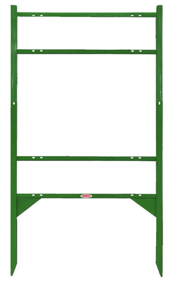 Better Homes and Gardens Real Estate Angle Iron Sign Frame with Two Rider Inserts, 18"h x 24"w, Green