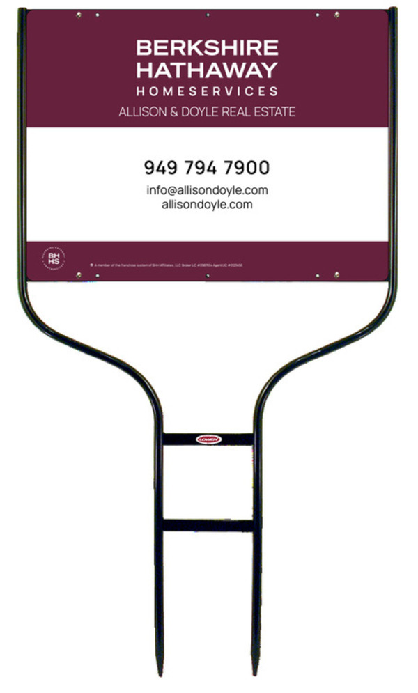 Round Rod Frame And Office Sign Panel Unit, 18"H X 24"W, Steel