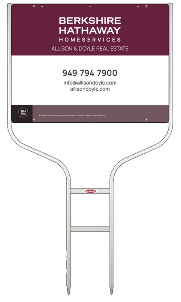 Round Rod Frame And Office Sign Panel Unit, 18"H X 24"W, Steel