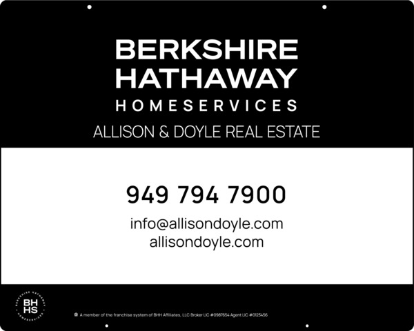 Hanging Office Sign Panel, 24"H X 30"W, Steel