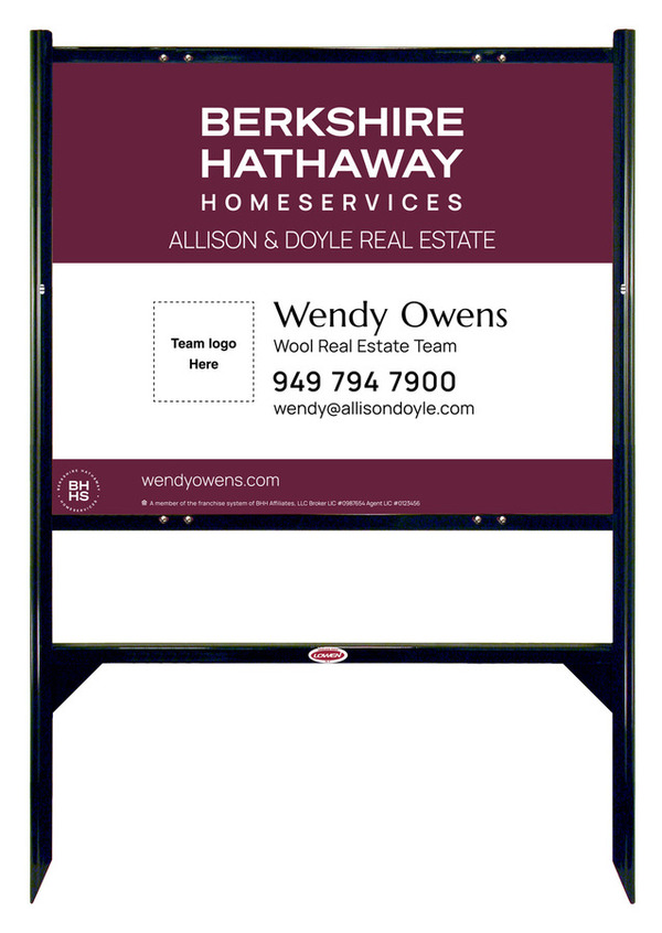 Angle Iron Frame And Team Logo Sign Panel Unit, 24"H X 30"W, Steel