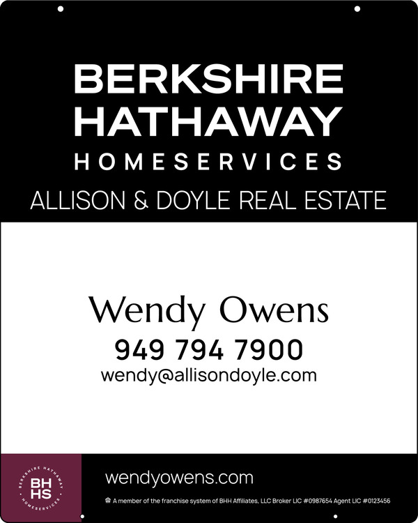 Reflective Hanging Agent Sign Panel, 30"H X 24"W, Steel