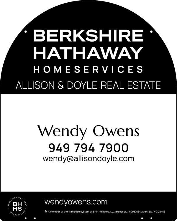 Reflective Hanging Arc Top Agent Sign Panel, 30"H X 24"W, 3mm Aluminum Composite