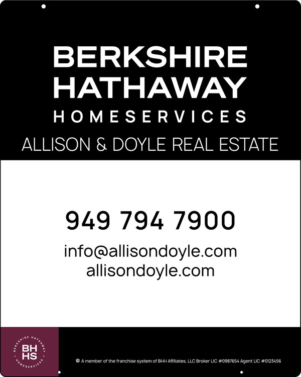 Hanging Office Sign Panel, 30"H X 24"W, 3mm Aluminum Composite