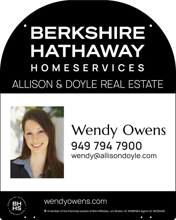 Reflective Hanging Yard Arm Dome Agent Photo Sign Panel, 30"H X 24"W, 3mm Aluminum Composite