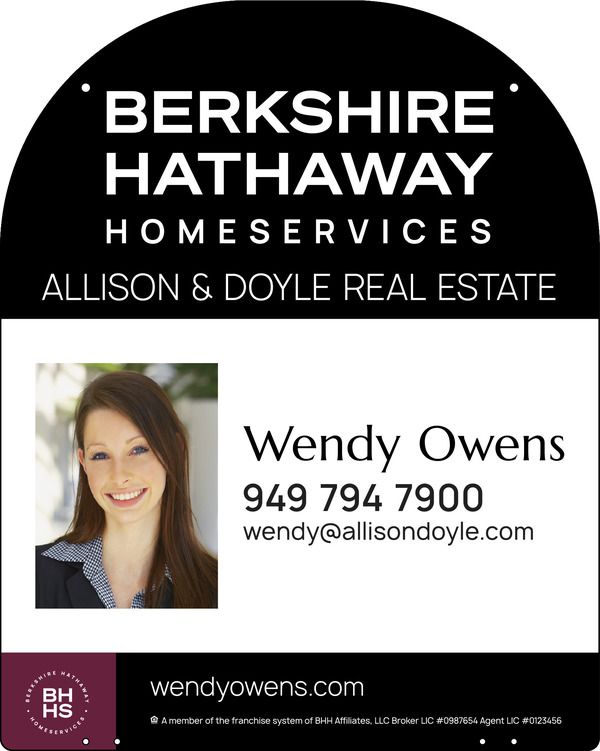 Hanging Yard Arm Dome Agent Photo Sign Panel, 30"H X 24"W, 3mm Aluminum Composite