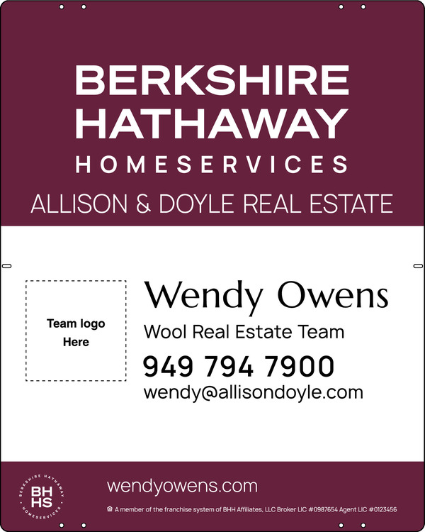 Team Logo Sign Panel, 30"H X 24", Steel