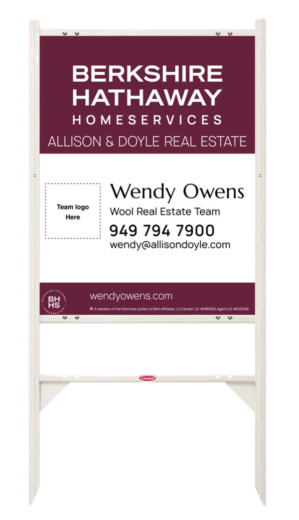 Angle Iron Frame And Team Logo Sign Panel Unit, 30"H X 24"W, Steel