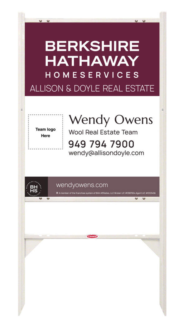 Angle Iron Frame And Team Logo Sign Panel Unit, 30"H X 24"W, Steel