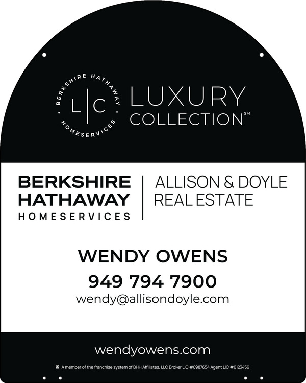 Hanging Arc Top Agent Sign Panel, 30"H X 24"W, Steel