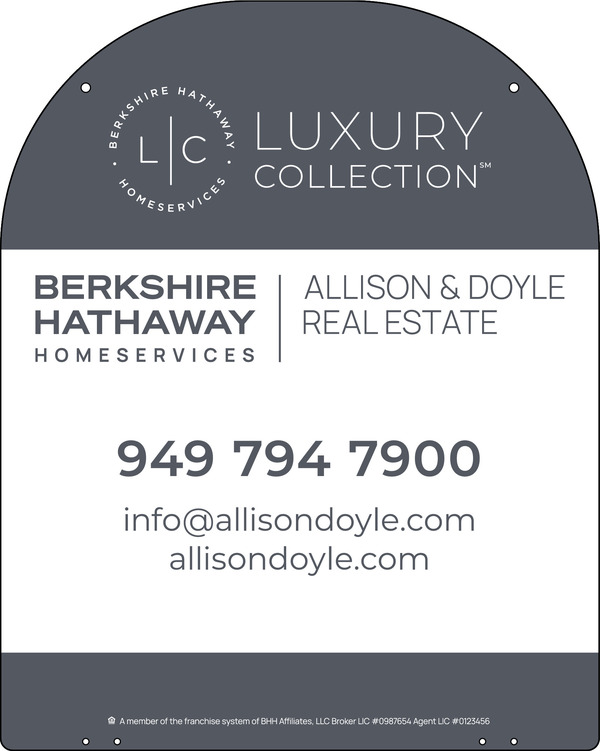 Hanging Yard Arm Dome Office Sign Panel, 30"H X 24"W, 3mm Aluminum Composite