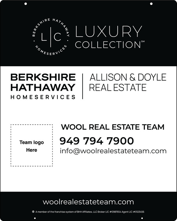 Reflective Hanging Team Logo Sign Panel, 30"H X 24"W, 3mm Aluminum Composite