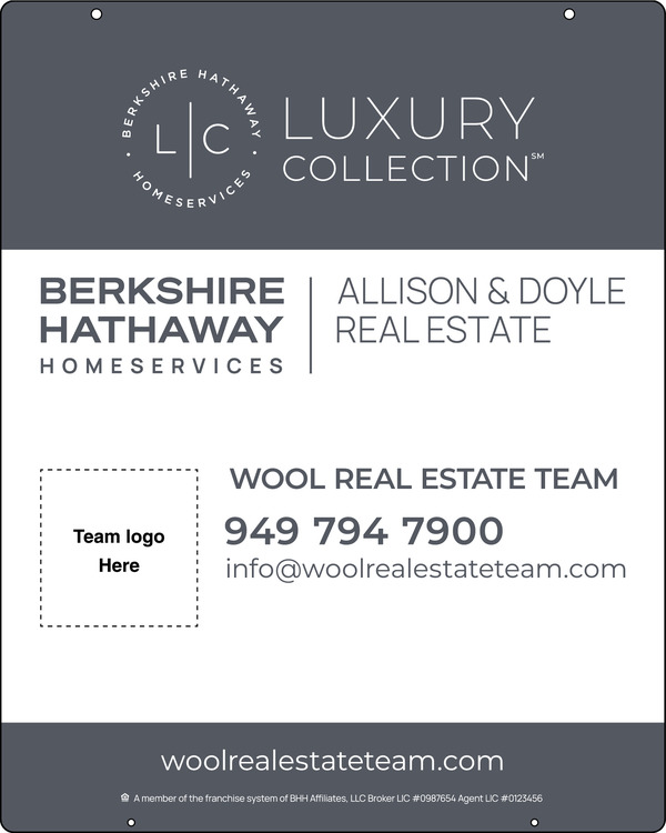 Hanging Team Logo Sign Panel, 30"H X 24"W, 3mm Aluminum Composite