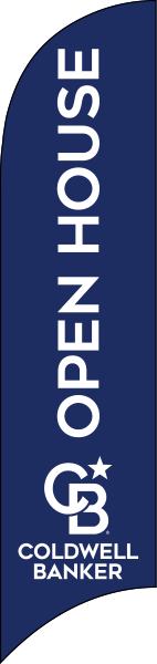 Coldwell Banker&reg; Real Estate OPEN HOUSE FEATHER FLAG ONLY, 10-foot