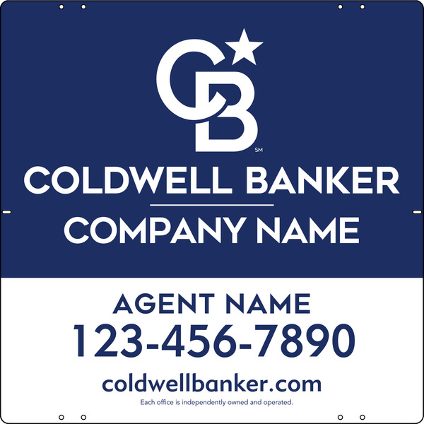 Agent Sign Panel, 24"H X 24"W, .040 Aluminum