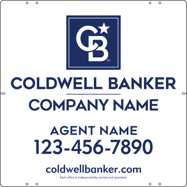 Agent Sign Panel, 24"H X 24"W, .040 Aluminum