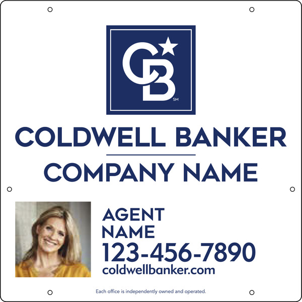 Agent Photo Hanging Sign Panel, 24"H X 24"W, .063 Aluminum
