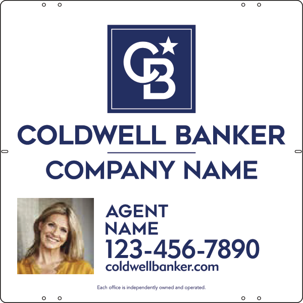 Agent Photo Sign Panel, 24"H X 24"W, Steel