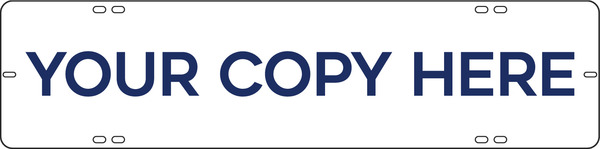 Custom Sign Rider, 6"H X 24"W, Steel