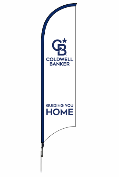 Coldwell Banker&reg; Real Estate FEATHER FLAG AND POLE, 12-foot