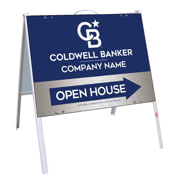 A-Frame And Office Open House Sign Panel Unit, 18"H X 24"W, .050 Poly