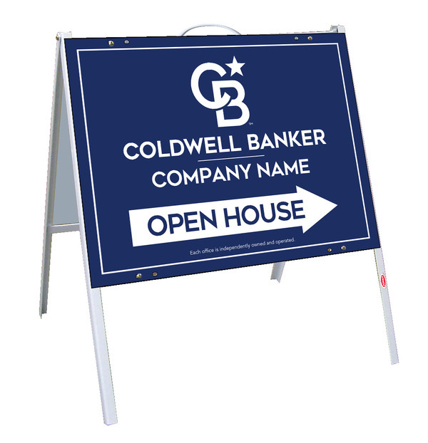 A-Frame And Office Open House Sign Panel Unit, 18"H X 24"W, .050 Poly