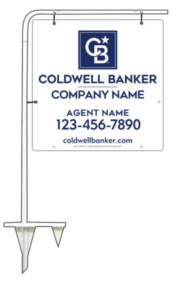 Tubular Stake And Agent Sign Panel Unit, 24"H X 24"W, .063 Aluminum