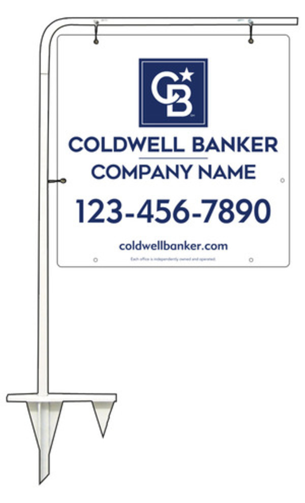 Tubular Stake And Office Sign Panel Unit, 24"H X 24"W, .063 Aluminum