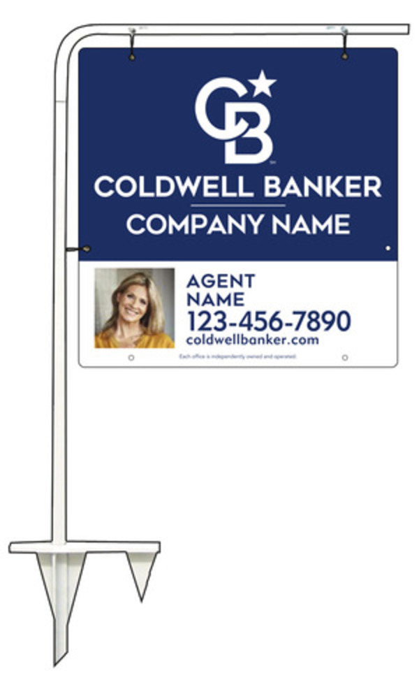 Tubular Stake And Reflective Agent Photo Sign Panel Unit, 24"H X 24"W, .063 Aluminum