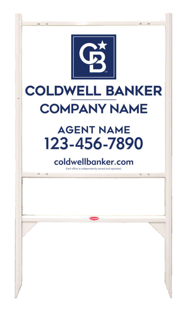 Angle Iron Frame And Agent Sign Panel Unit, 24"H X 24"W, .040 Aluminum