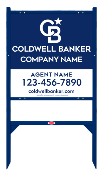 Angle Iron Frame And Agent Sign Panel Unit, 24"H X 24"W, Steel