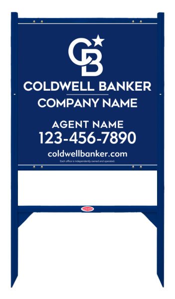 Angle Iron Frame And Agent Sign Panel Unit, 24"H X 24"W, Steel