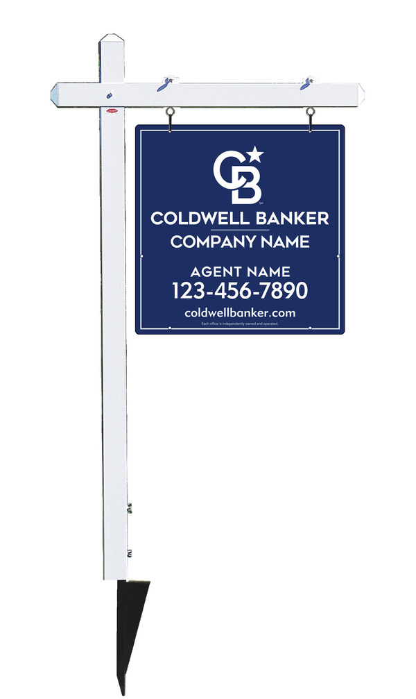 Sign Post And Reflective Agent Sign Panel Unit, 24"H X 24"W, .063 Aluminum