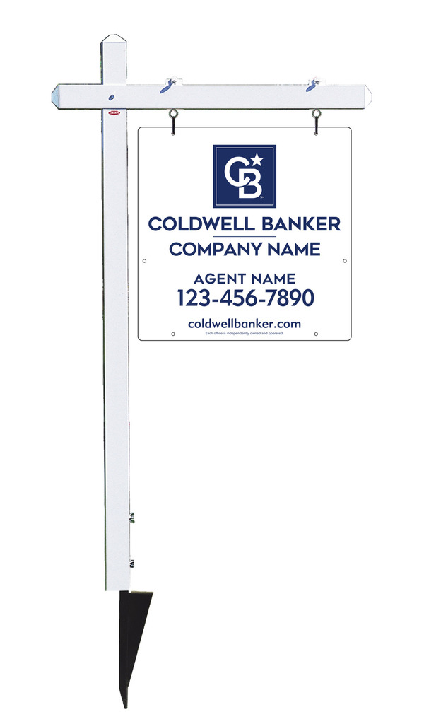 Sign Post And Reflective Agent Sign Panel Unit, 24"H X 24"W, .063 Aluminum