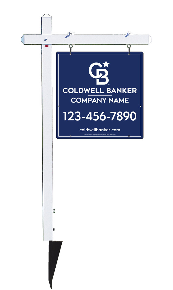 Sign Post And Office Sign Panel Unit, 24"H X 24"W, .063 Aluminum