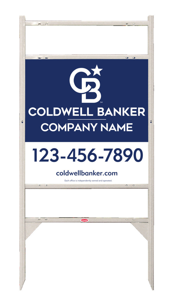 Angle Iron Frame W/ 2 Rider Inserts And Office Sign Panel Unit, 24"H X 24"W, .090 Poly