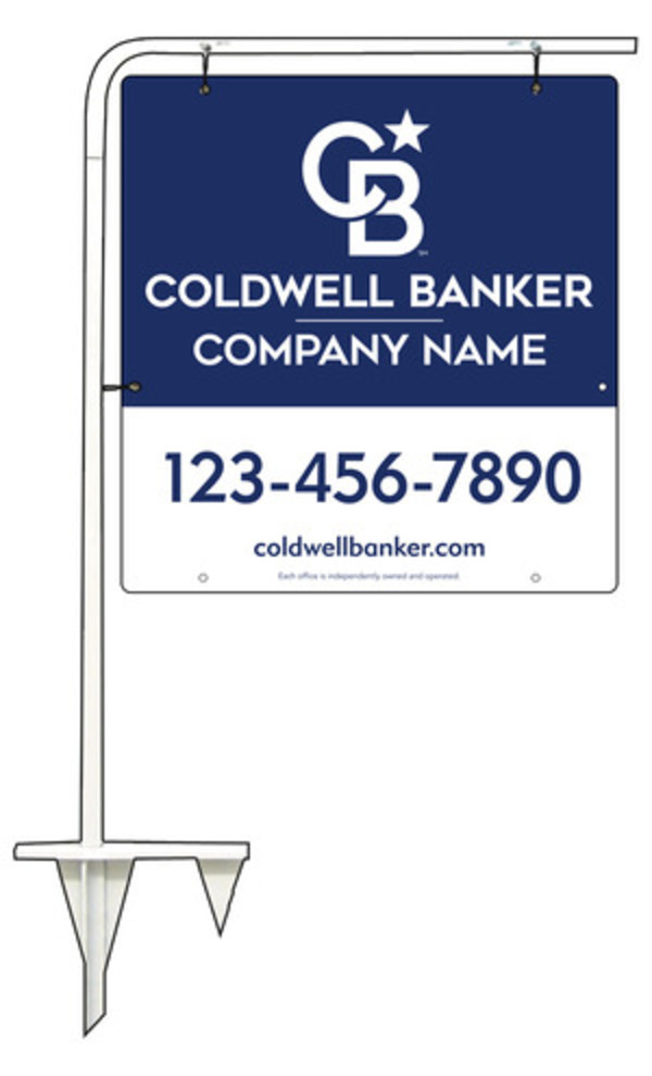 Tubular Stake And Office Sign Panel Unit, 25"H X 24"W, .063 Aluminum