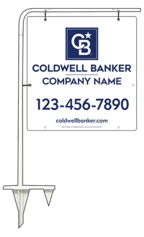 Tubular Stake And Office Sign Panel Unit, 25"H X 24"W, .063 Aluminum