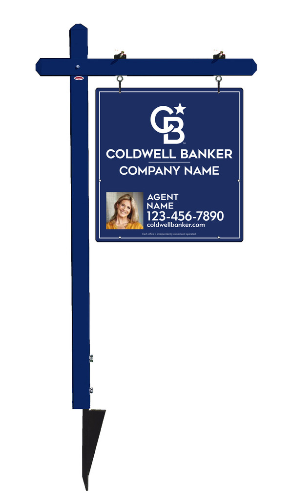Sign Post And Reflective Agent Photo Sign Panel Unit, 25"H X 24"W, .063 Aluminum