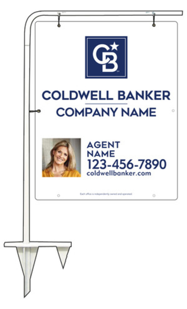 Tubular Stake And Reflective Agent Photo Sign Panel Unit, 30"H X 24"W, .063 Aluminum