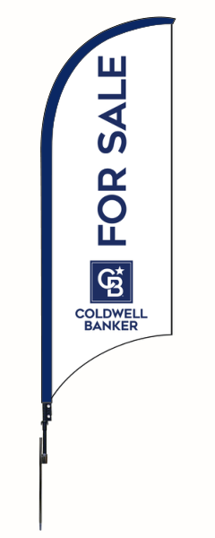 Coldwell Banker&reg; Real Estate FOR SALE FEATHER FLAG AND POLE, 9-foot