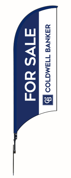 Coldwell Banker&reg; Real Estate FOR SALE FEATHER FLAG AND POLE, 12-foot