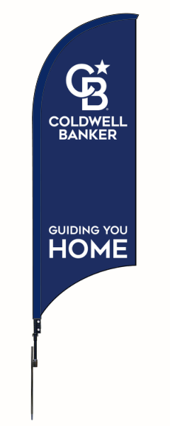 Coldwell Banker&reg; Real Estate FEATHER FLAG AND POLE, 9-foot