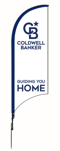 Coldwell Banker&reg; Real Estate FEATHER FLAG AND POLE, 9-foot