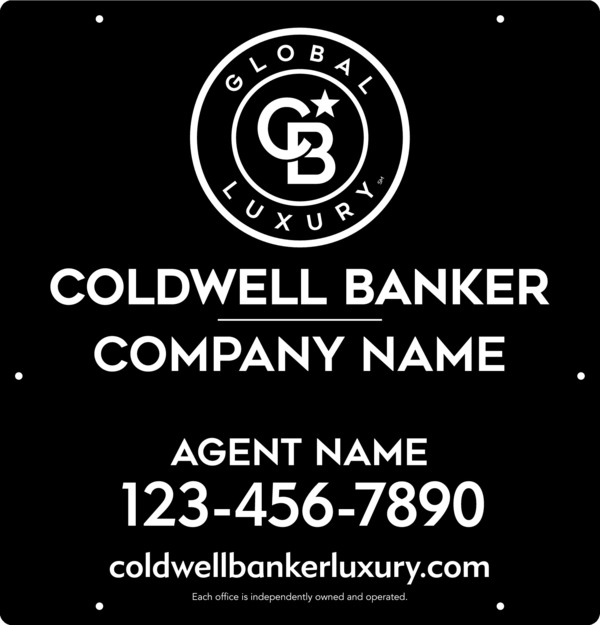 Agent Hanging Sign Panel, 25"H X 24"W, .063 Aluminum