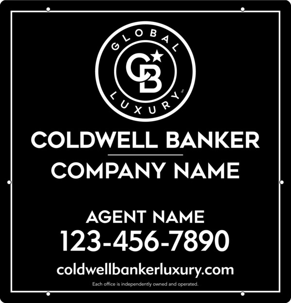 Agent Hanging Sign Panel, 25"H X 24"W, .063 Aluminum