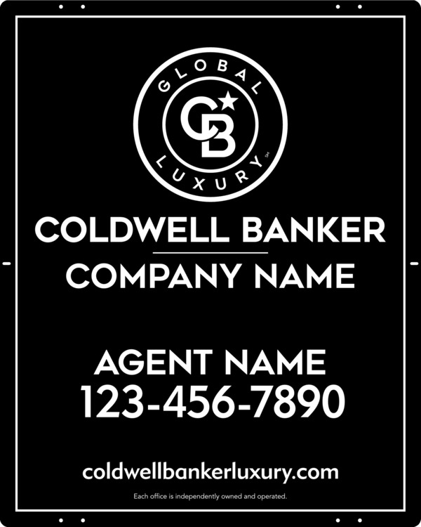 Agent Sign Panel, 30"H X 24"W, .040 Aluminum